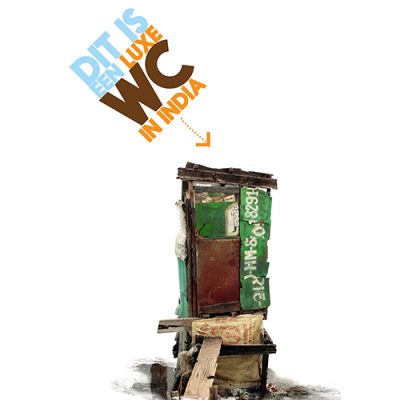 Voorbeeld van een luxe wc in India.