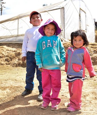 Een groepje kinderen uit een Compassion-project in Mexico.